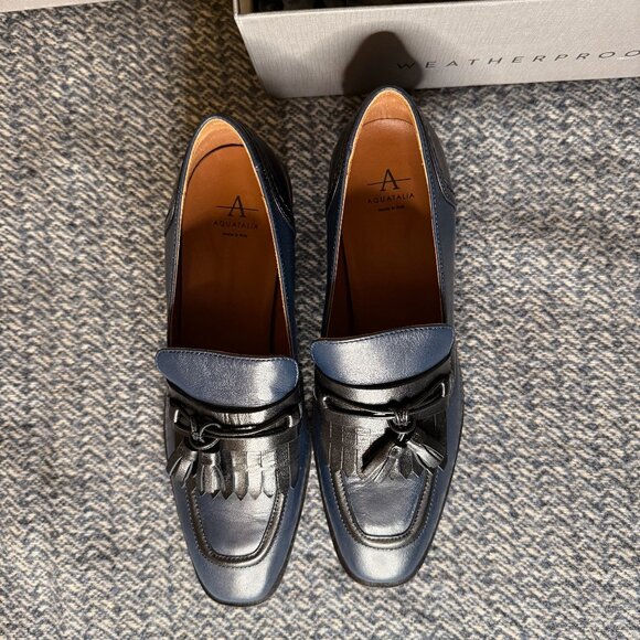 Aquatalia Heeled Loafers Size 8.5 - Picture 11 of 11